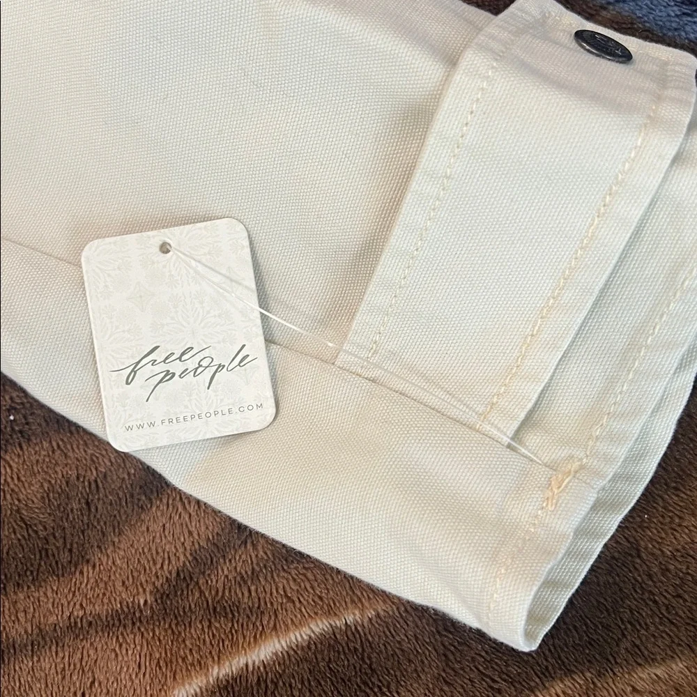 NWT Free People Hunter Long Jacket with Corduroy Collar Size L